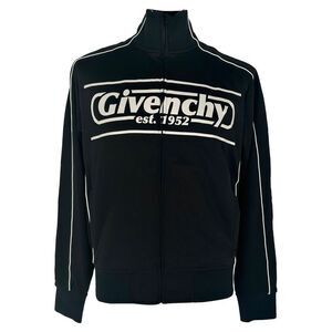 Givenchy Piped Track Jacket in Black Polyester